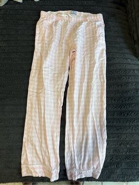 Light Pink Gingham Women's Pajama Pants - Soft Sleepwear